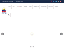 Tablet Screenshot of cdad-online.org
